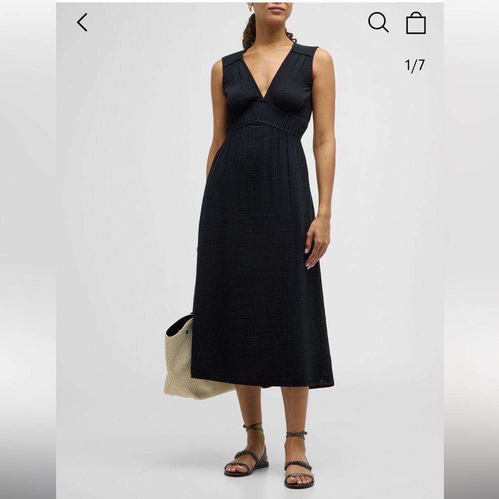 Xirena
Arwen Sleeveless Cotton Gauze Empire
Midi Dress